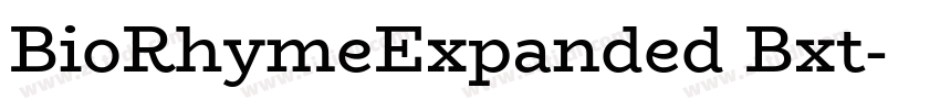 BioRhymeExpanded Bxt字体转换